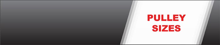 Pulley Size Rpm Chart