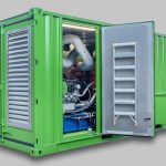 Kamat Diesel High Pressure Unit with door open
